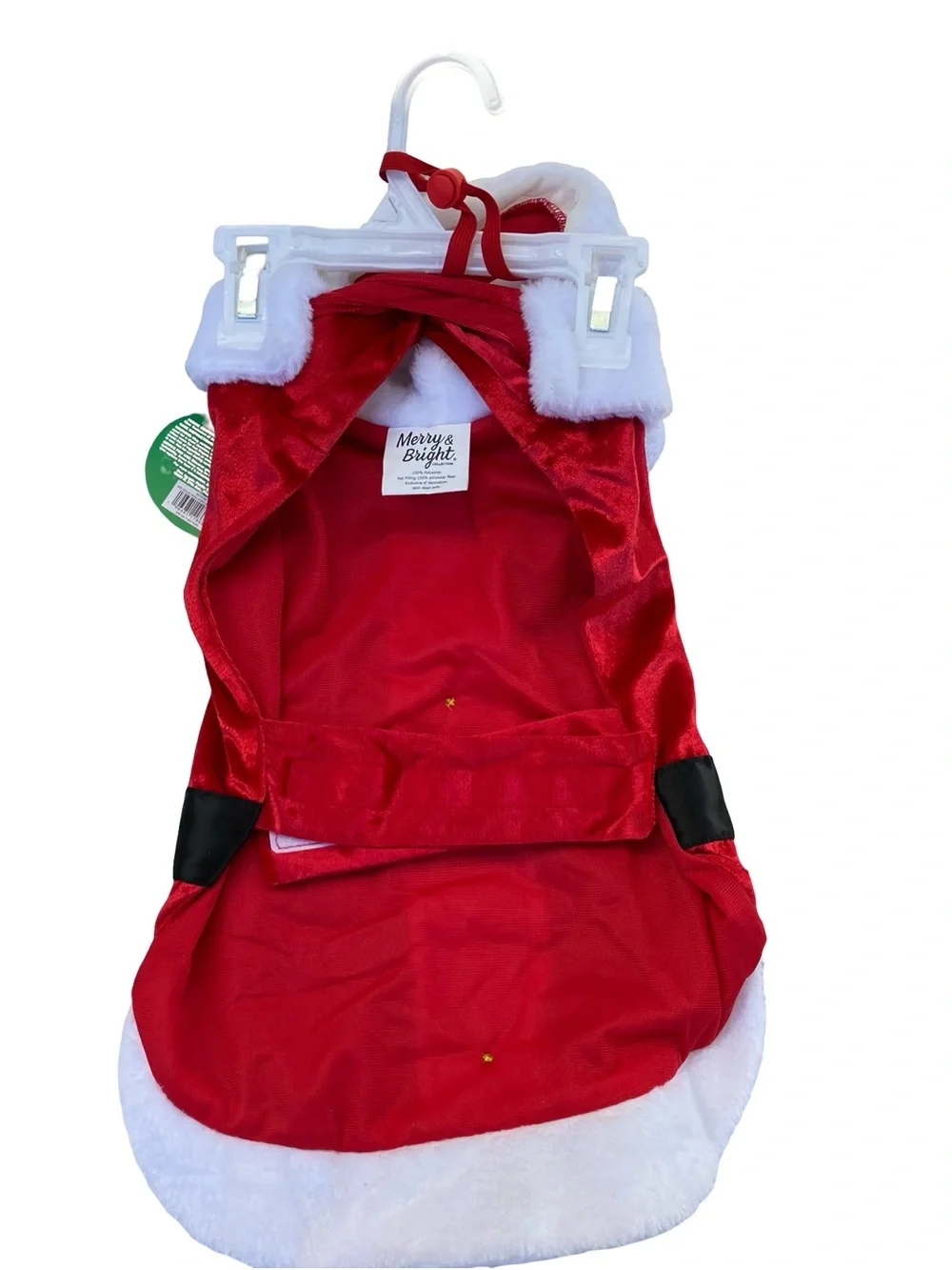 Merry & Bright Holiday Pet Apparel Santa Suit Claus Xmas Hat Medium Dogs Holiday